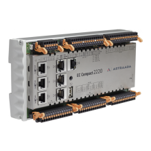 Astraada One Compact Prime S07 (ECC2220) 800 MHz ARM; 256MB RAM; 16DI; 16DO; 4AI; 2AO; 1x RS232/485; 1x RS485; 1x USB; 1x CAN; 1x Eth; 1x EtherCAT; 1x uSD; Codesys 3.5; Modbus TCP/RTU