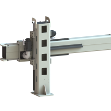 Option TRK2000: 1m of linear track TRK500 increasing working length in Z axis installed on the boom arm